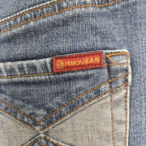 ROXY JEAN DENIM MINI SKIRT BLUE POCKETS WOMEN'S (7) - Picture 10 of 15